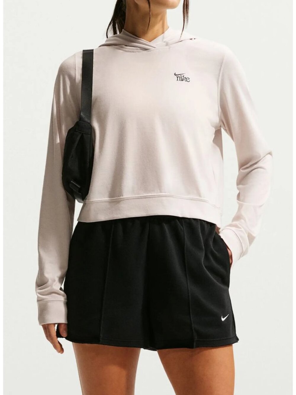 NIKE Chill Knit Hoodie, Orewood Brown Smoke Grey, Size Medium
